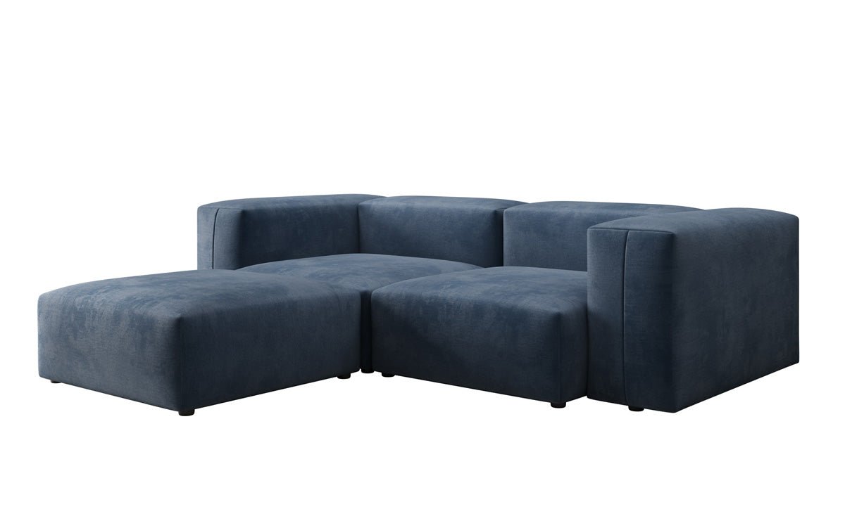 Canapé d'angle L Snug Mini en Velours