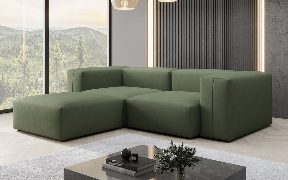 Designer Ecksofa Snug Mini in Stoff