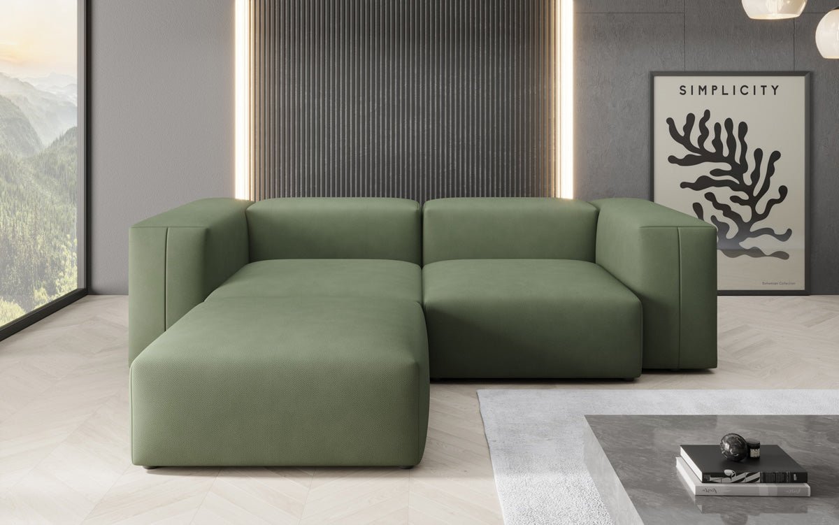 Designer Ecksofa Snug Mini in Stoff