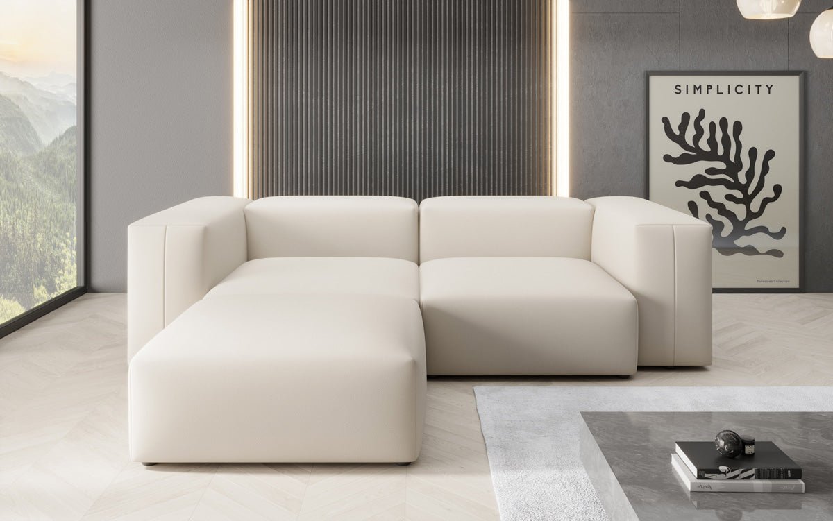Designer Ecksofa Snug Mini in Stoff