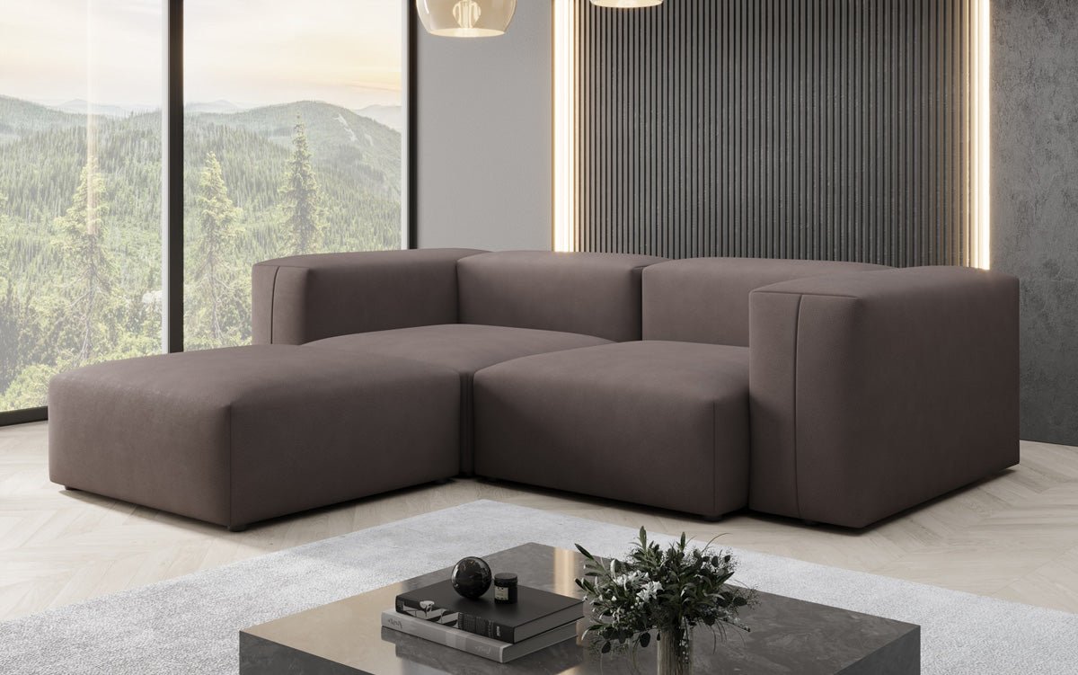 Designer Ecksofa Snug Mini in Stoff