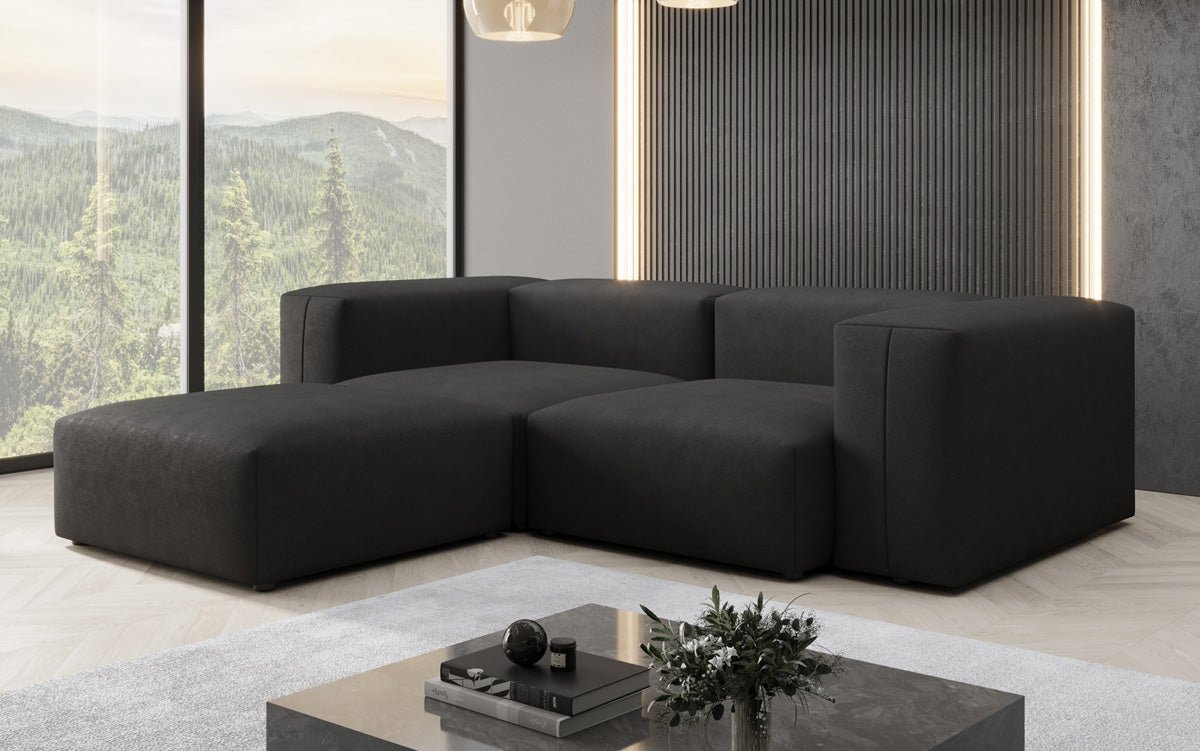 Designer Ecksofa Snug Mini in Stoff