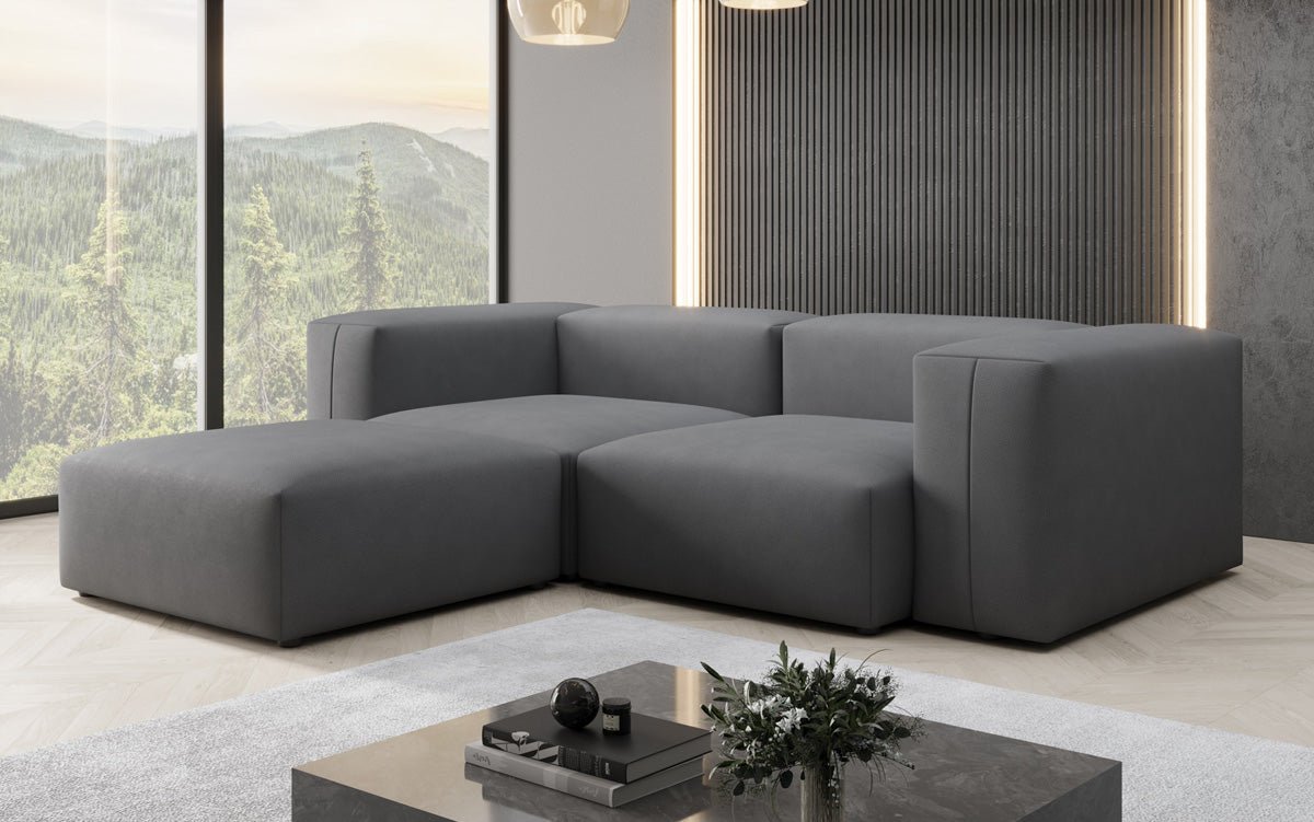 Designer Ecksofa Snug Mini in Stoff