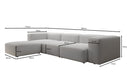Designer Ecksofa Snug in Bouclé