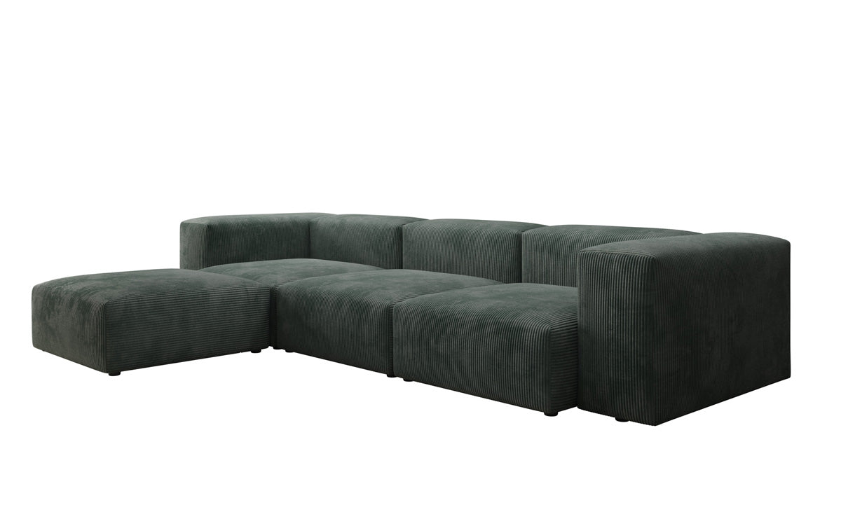 Canapé d'angle design Snug en Côtelé