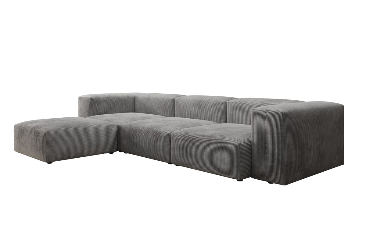 Canapé d'angle design Snug en Côtelé