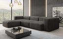 Designer Ecksofa Snug in Samt