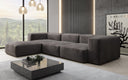 Designer Ecksofa Snug in Samt