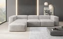 Designer Ecksofa Snug in Samt