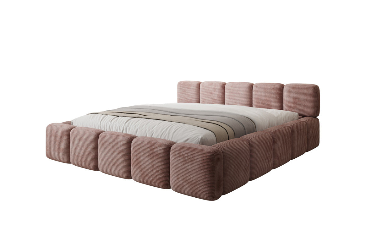 Designer Polsterbett Giulia Cord mit Stauraum