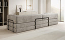 Designer Sofa Lazy 3 Sitzer XXL in Samt
