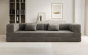 Designer Sofa Lazy 3 Sitzer XXL in Samt