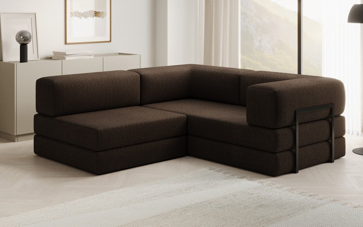 Designer Sofa Lazy L Mini in Bouclé