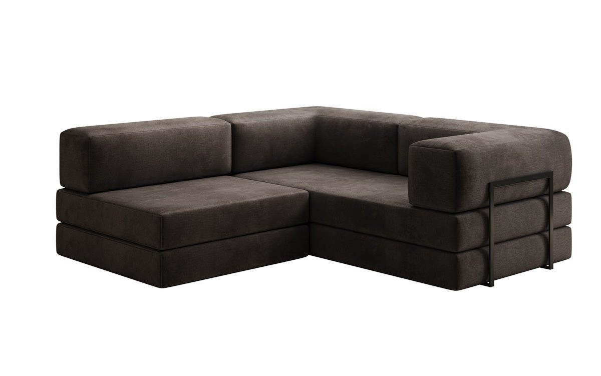 Designer Sofa Lazy L Mini in Samt