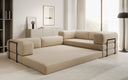 Designer Sofa Lazy L geschlossen in Bouclé