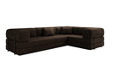 Designer Sofa Lazy L geschlossen in Bouclé