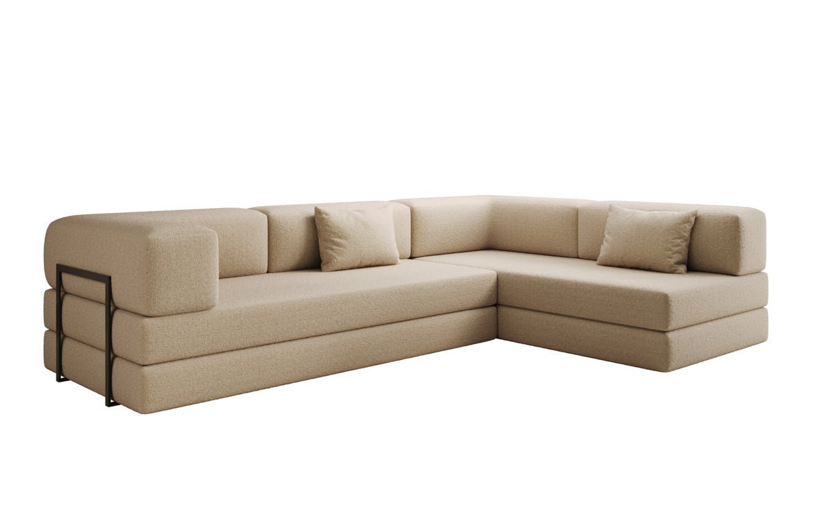 Designer Sofa Lazy L in Bouclé