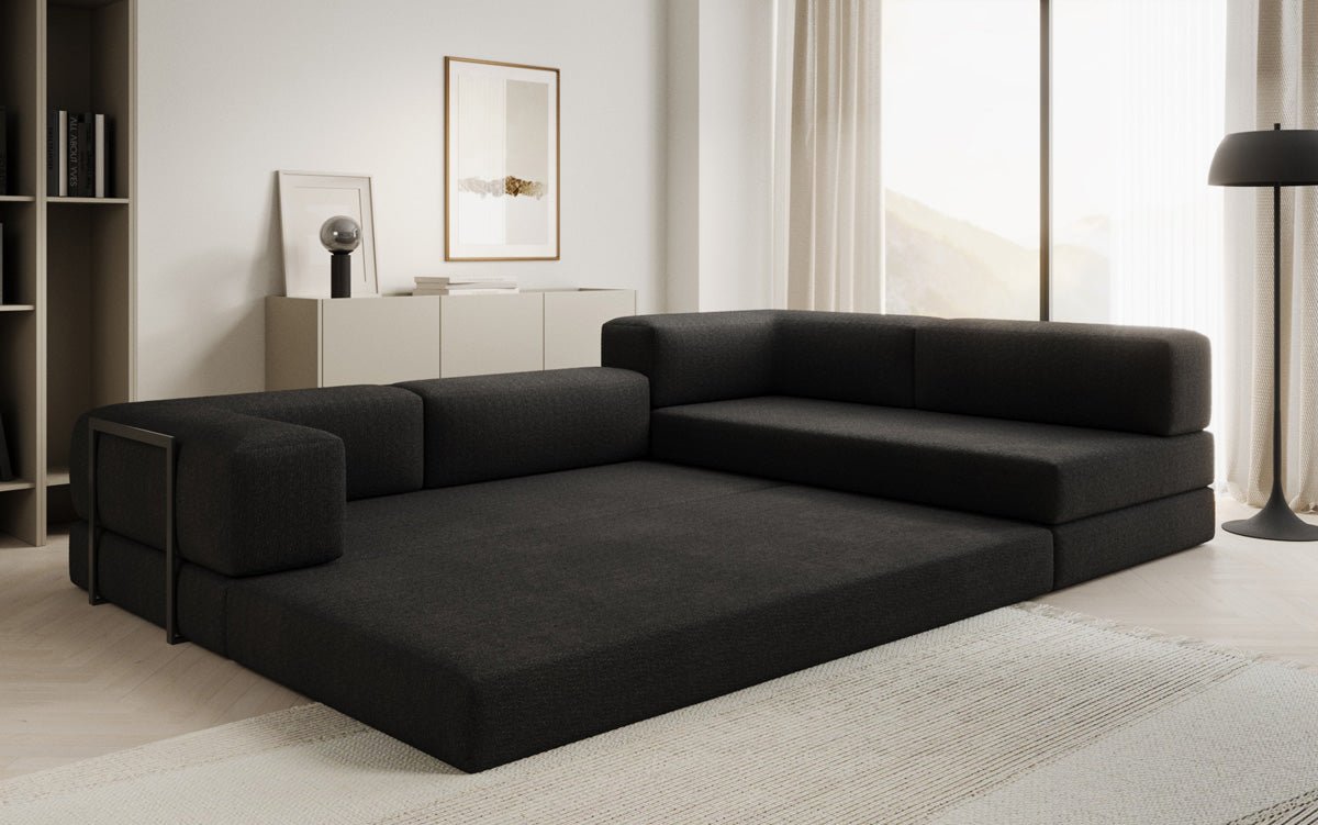 Designer Sofa Lazy L in Bouclé