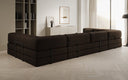 Designer Sofa Lazy U in Bouclé