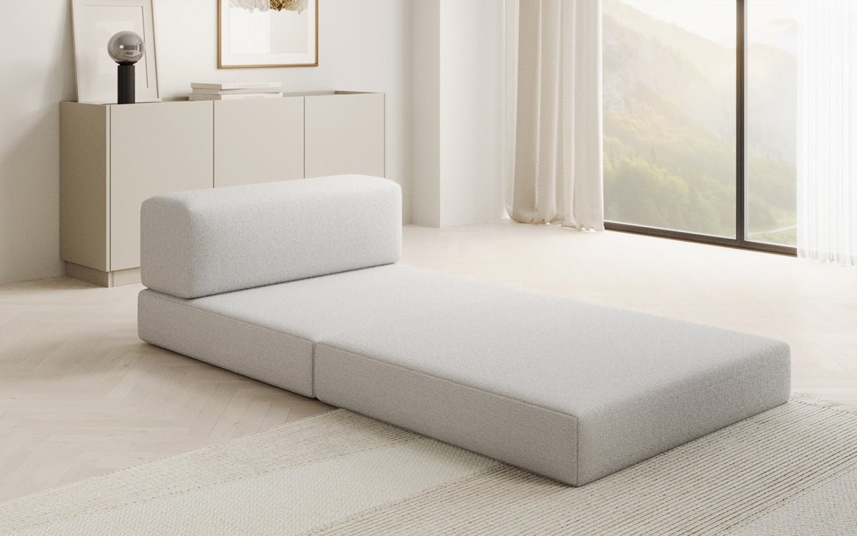 Designer Sofa Mittelmodul Lazy in Bouclé