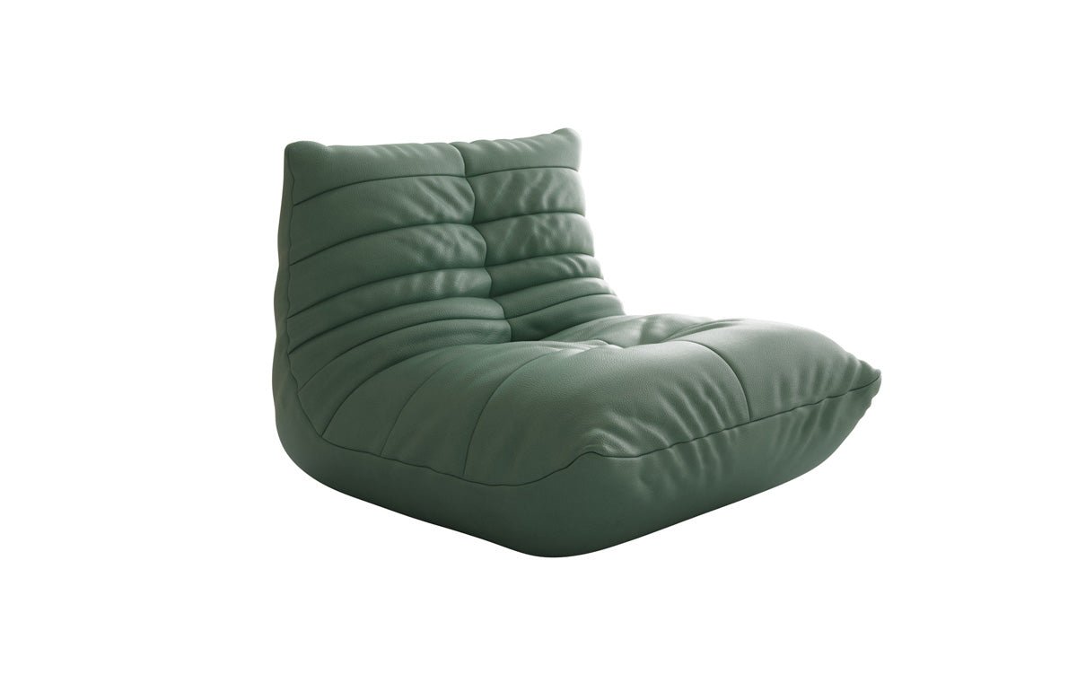 Fauteuil canapé design Calmo en cuir véritable