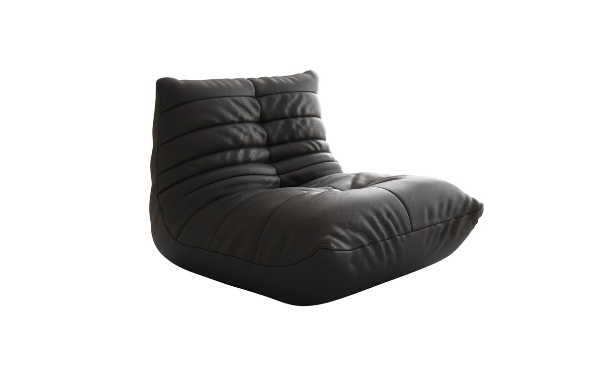Fauteuil canapé design Calmo en cuir véritable