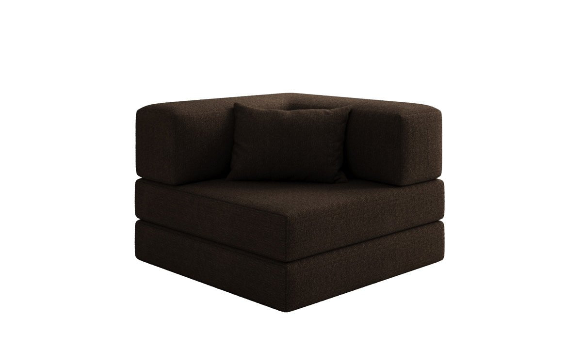 Canapé fauteuil Lazy en Bouclé