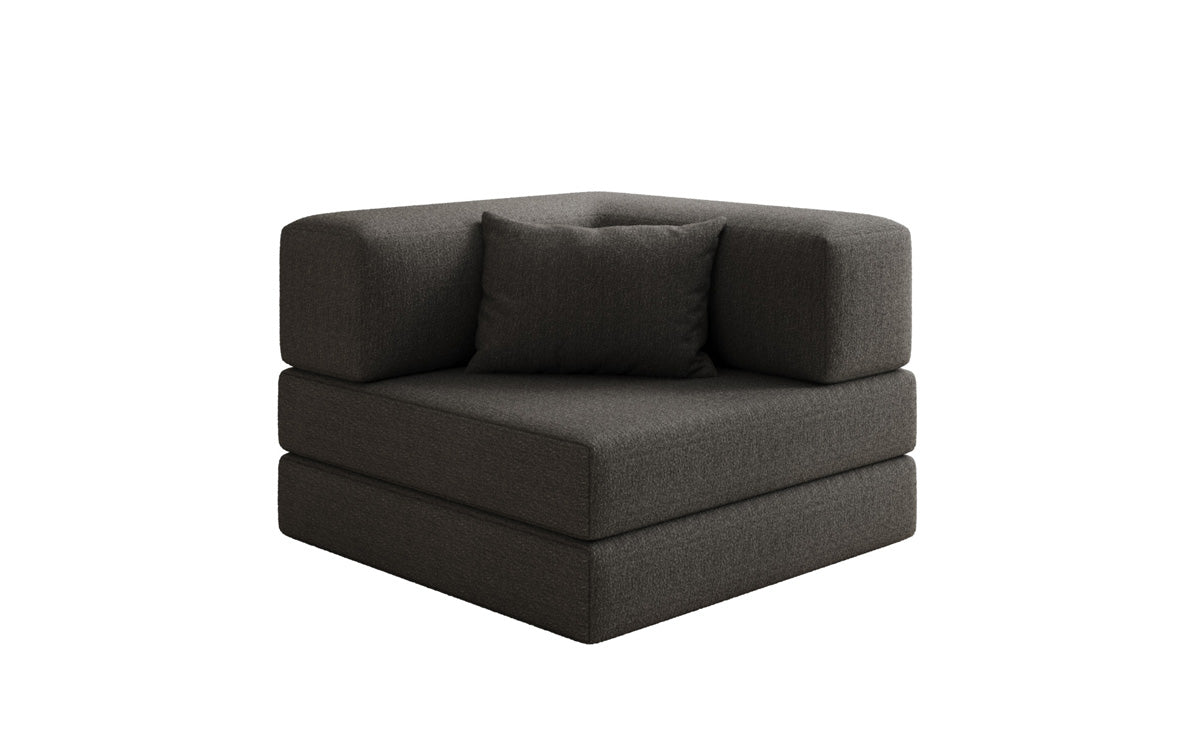 Canapé fauteuil Lazy en Bouclé