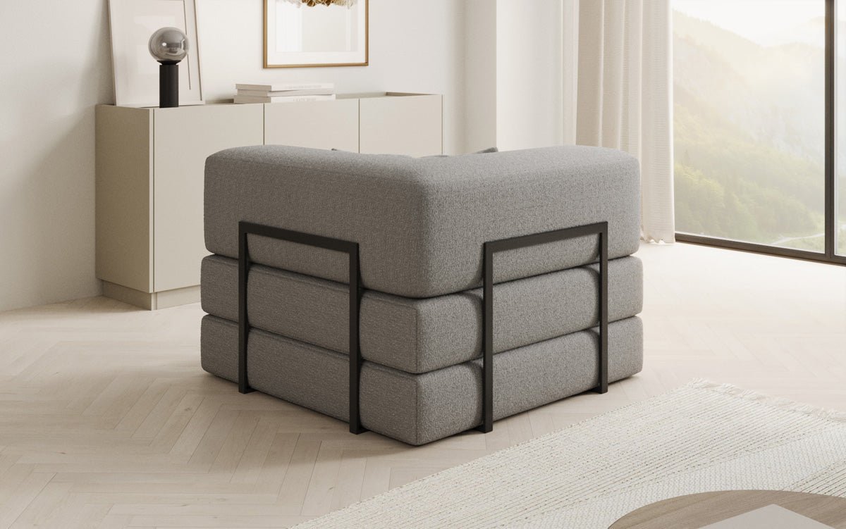 Canapé fauteuil Lazy en Bouclé