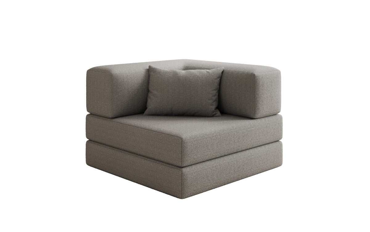 Canapé fauteuil Lazy en Bouclé