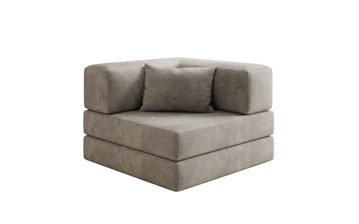 Canapé fauteuil Lazy en Velours