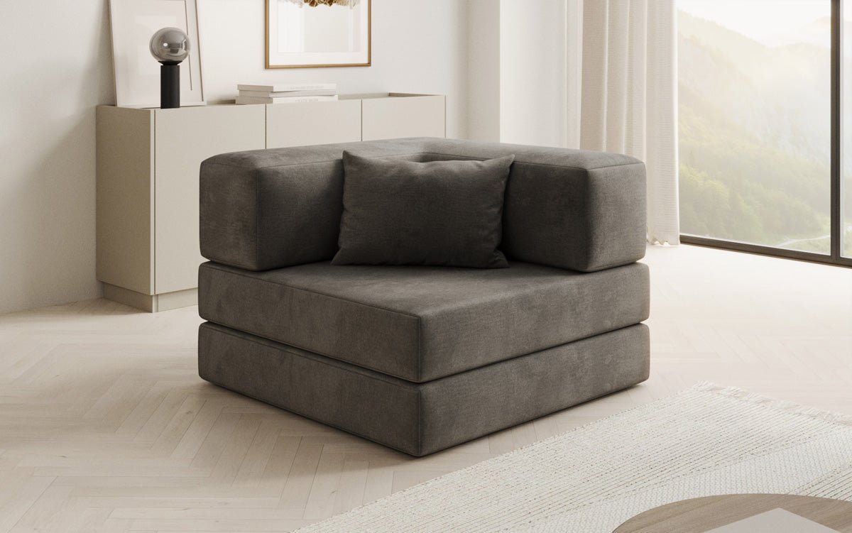 Canapé fauteuil Lazy en Velours