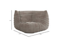 Designer Eckmodul Sofa-Sessel Calmo in Cord