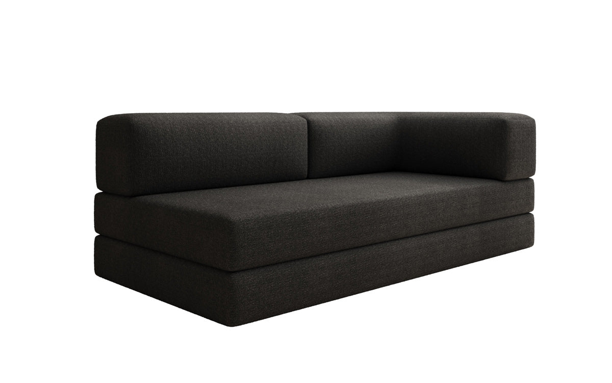 Designer Sofa/Chaise Longue Lazy in Bouclé