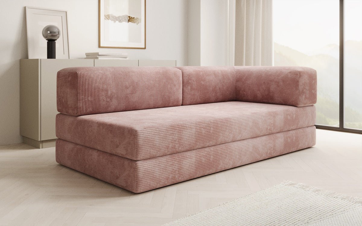 Designer Sofa/Chaise Longue Lazy in Cord