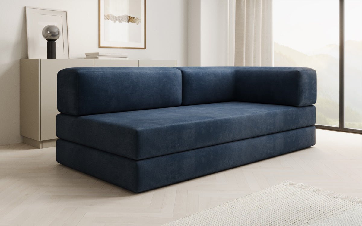 Designer Sofa/Chaise Longue Lazy in Samt