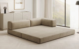 Designer Sofa/Chaise Longue Lazy in Samt