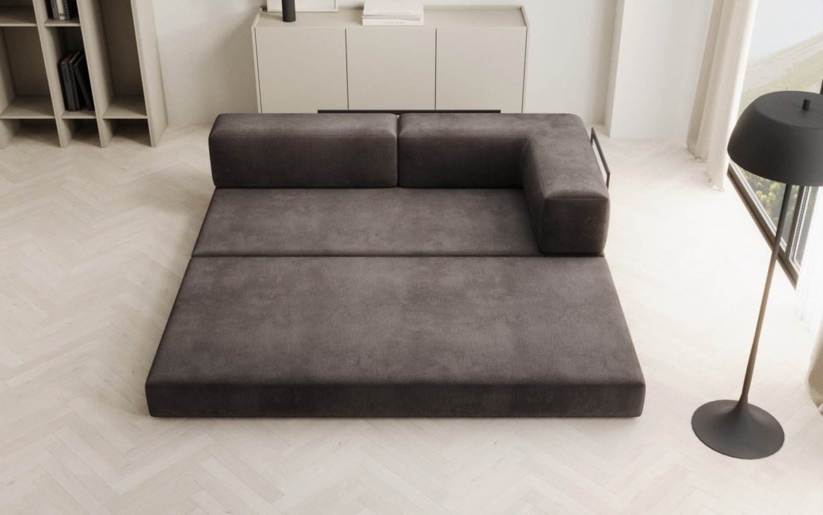 Designer Sofa/Chaise Longue Lazy in Samt