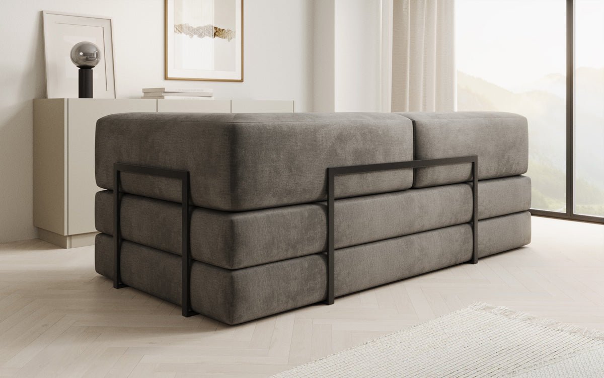 Designer Sofa/Chaise Longue Lazy in Samt