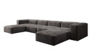 Designer U Sofa Snug in Samt