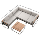Euphoria – Ecklounge & Tisch aus Aluminium | Aevora™ Kollektion