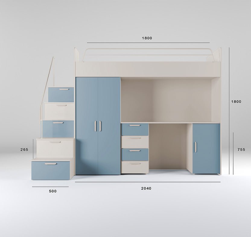 Lit superposé pour enfants Dream surface mate