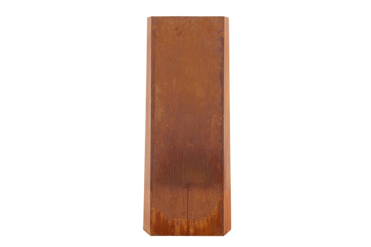 Feuerkorb Thomas - eckiger Stahlkamin in Rusty Orange