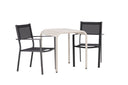 Garten Cafegruppe Florenz – 3-teiliges Gartenmöbel-Set in Beige/Schwarz