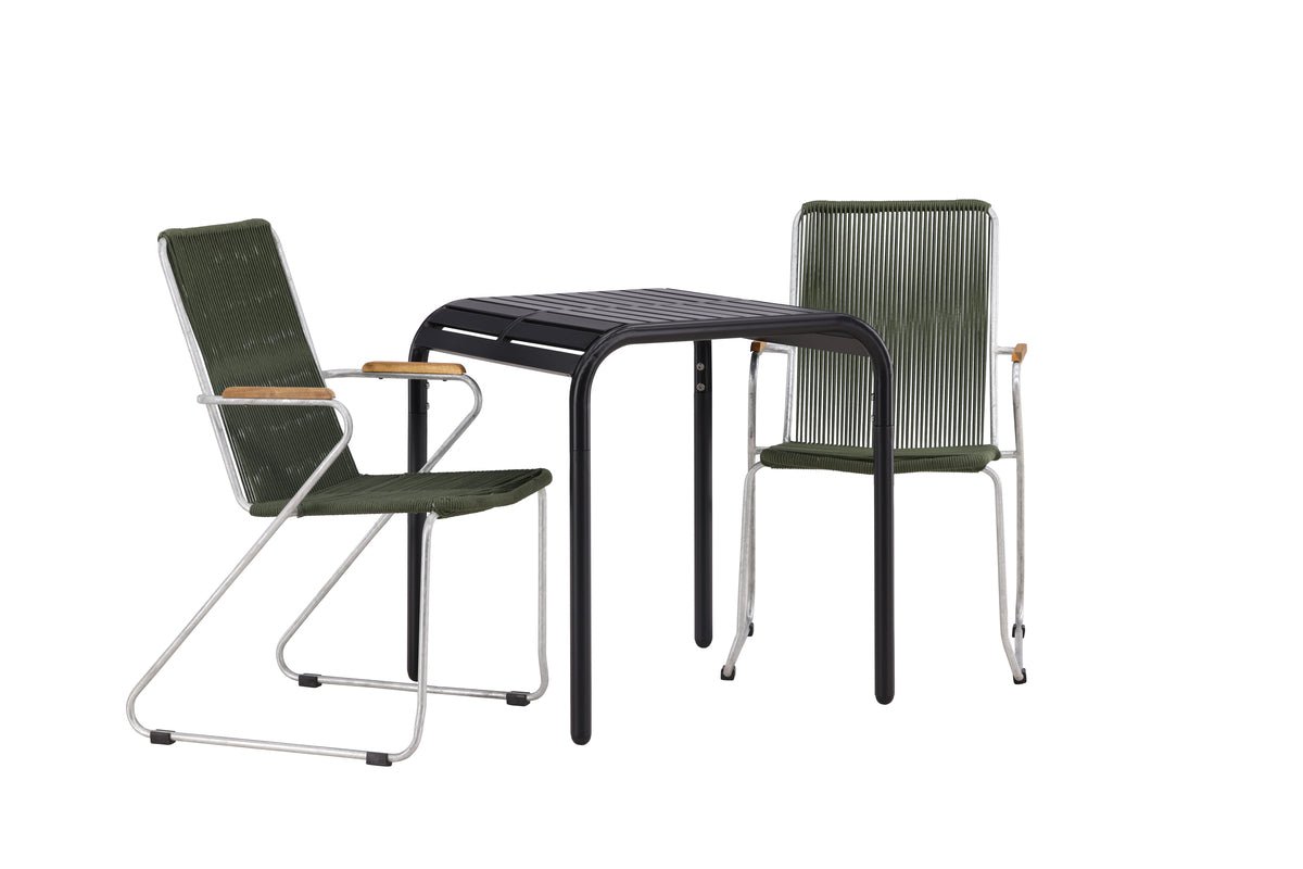 Garten Cafegruppe Kaloro – 3 teiliges Set in Grün