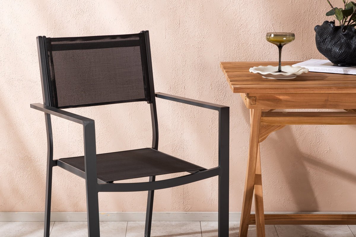 Garten Cafegruppe Xavina – 3 teiliges Set aus Teakholz und Textilene