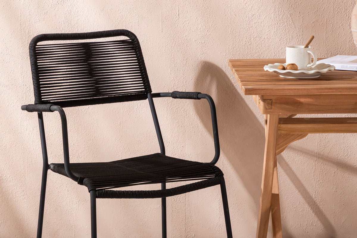 Garten Cafegruppe Zivano – 3 teiliges Set mit Teakholz-Tisch