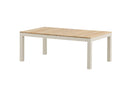 Garten Couchtisch Alanu - ein Materialmix aus Aluminium und Teakholz