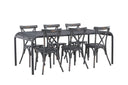 Garten Essgruppe Canggu – 7-teiliges Gartenmöbel-Set aus Aluminium