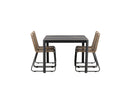 Garten Essgruppe Virello – 5-teiliges Gartenmöbel-Set in Schwarz/Braun
